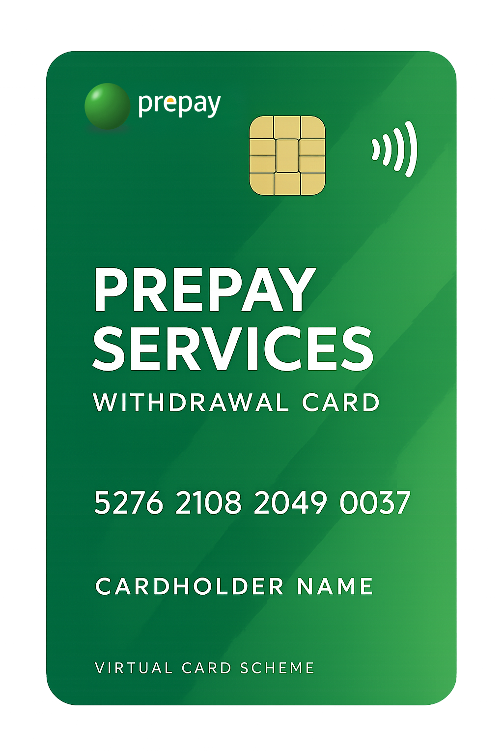 Mobile phone with Prepay virtual payout card